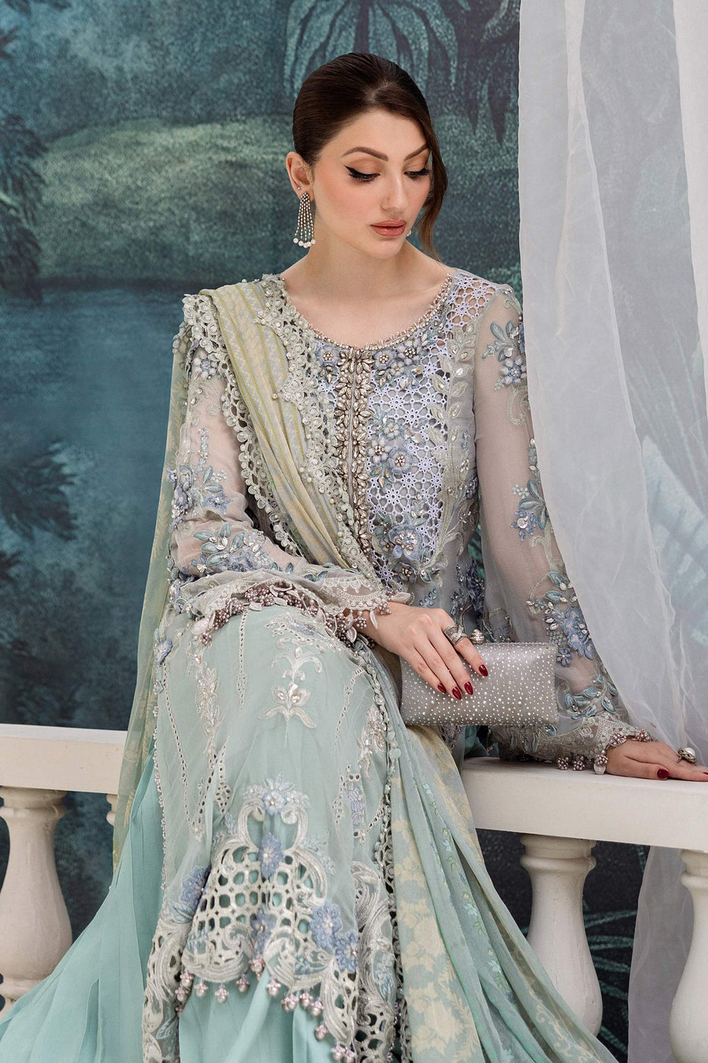 Maria.B Chiffons MPC-25-108 (Aqua)
