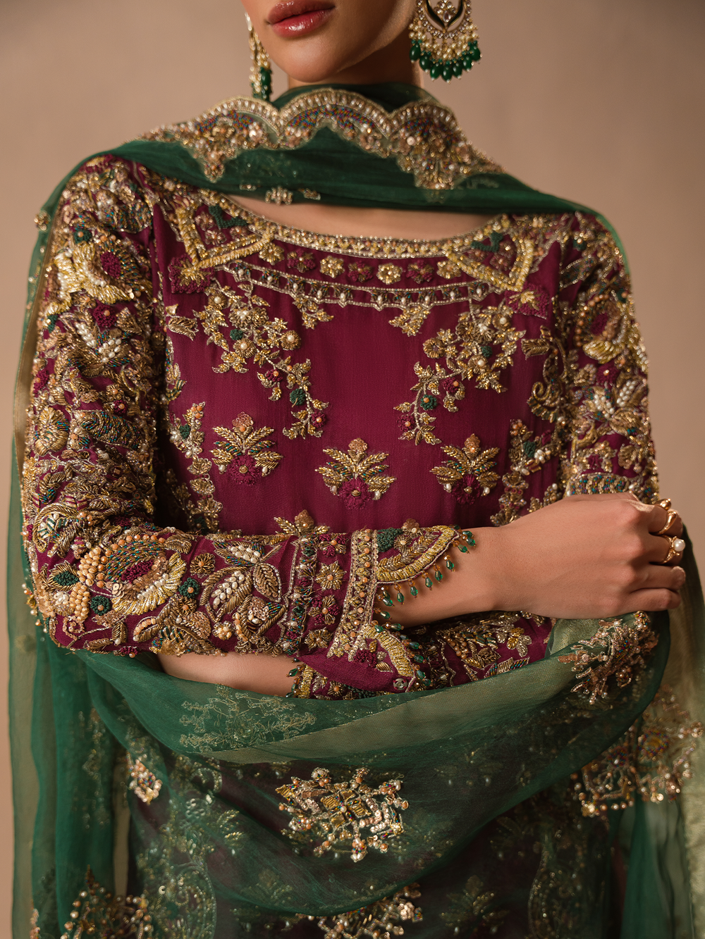 Burgundy Dusk -Abeera Usman