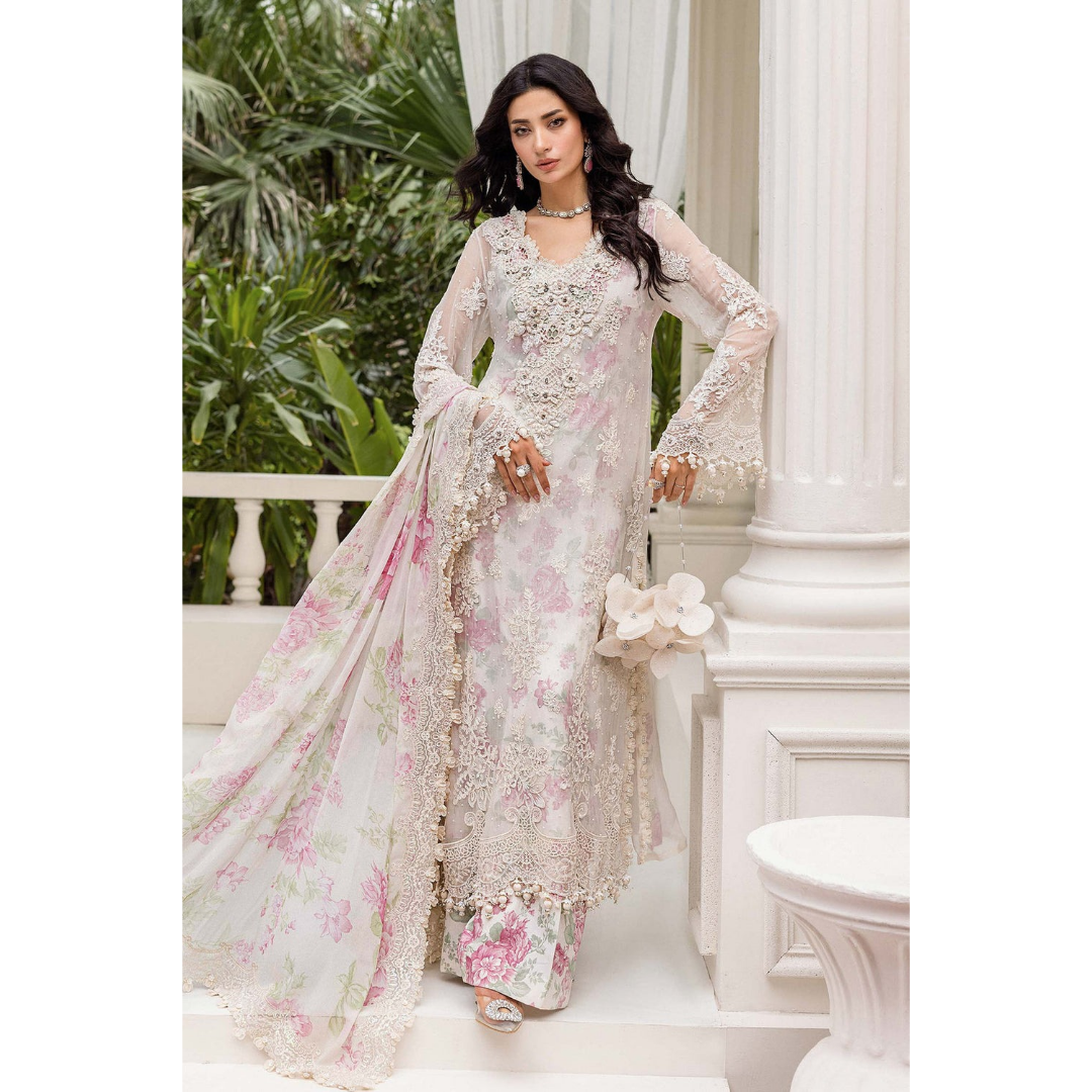 Maria.B Chiffons MPC-25-101 (Off White Rose)