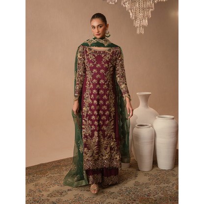 Burgundy Dusk -Abeera Usman
