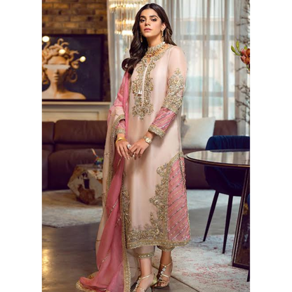 SRA Sara Rohail Ashgar  Peach Nouveau