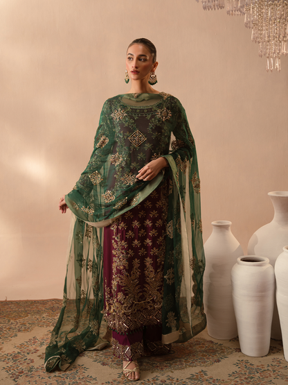 Burgundy Dusk -Abeera Usman