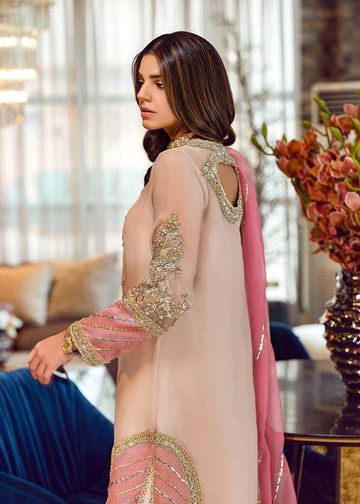 SRA Sara Rohail Ashgar  Peach Nouveau
