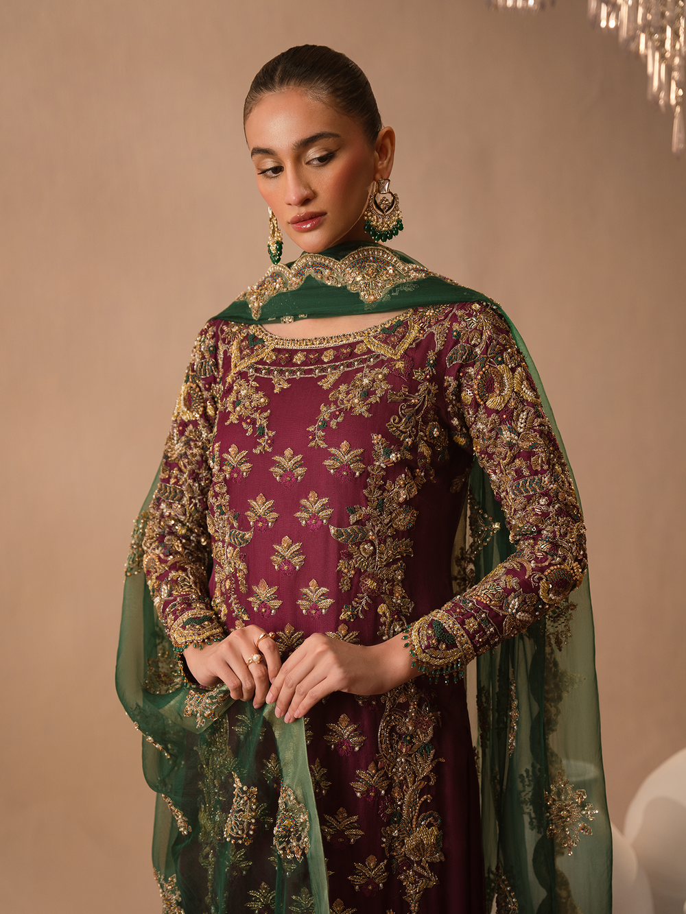 Burgundy Dusk -Abeera Usman