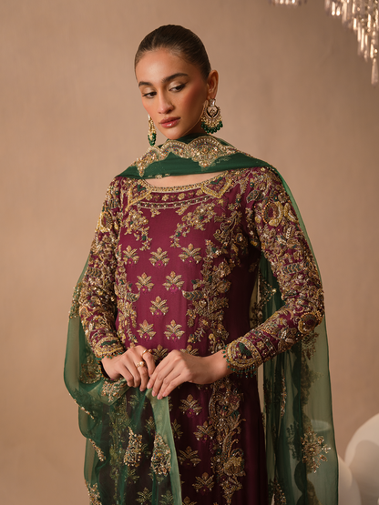 Burgundy Dusk -Abeera Usman