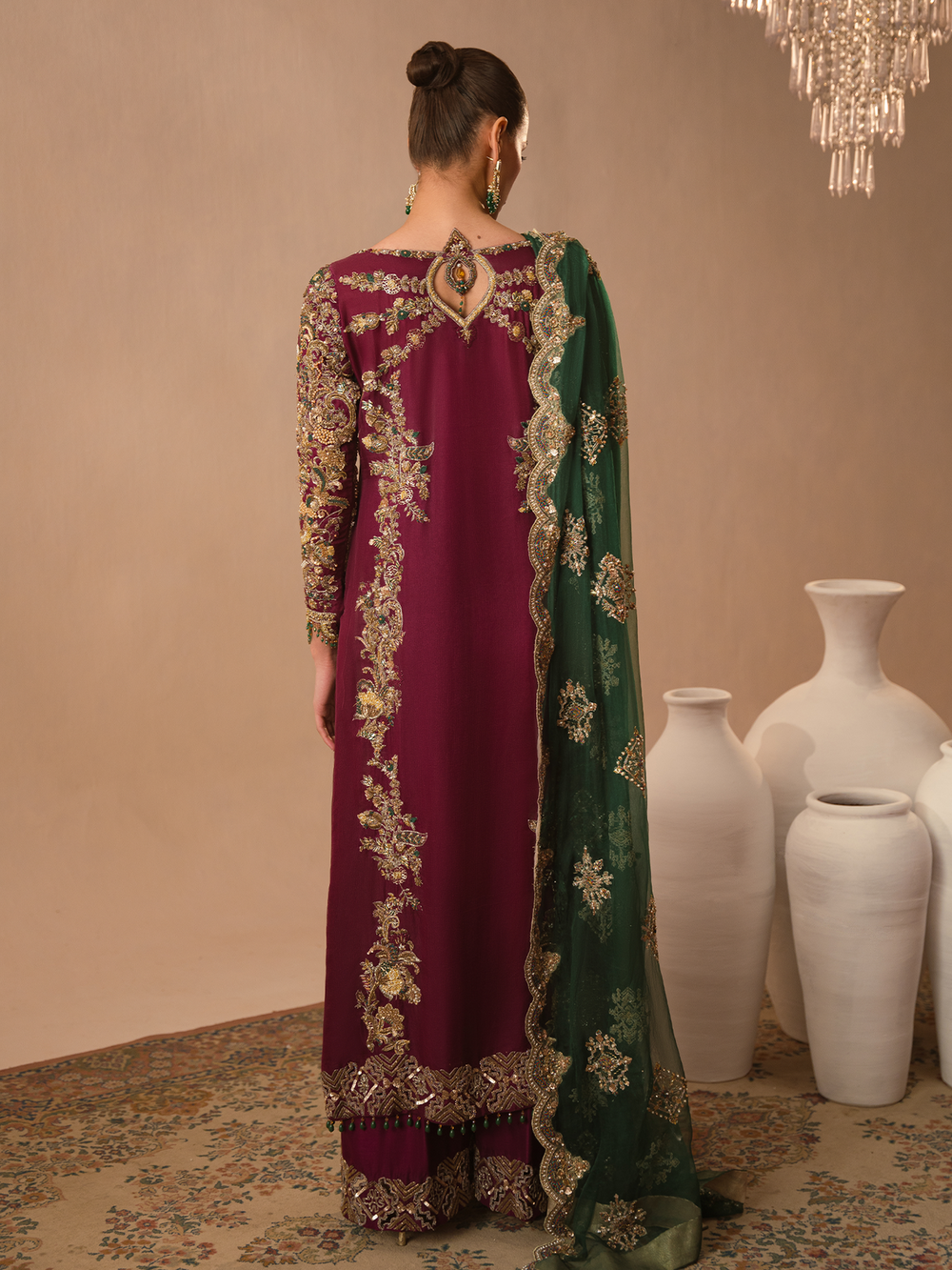 Burgundy Dusk -Abeera Usman