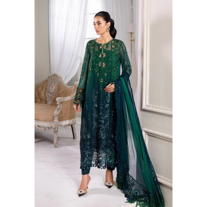 Maria.B Chiffons MPC-25-106 (Emerald Green To Teal)