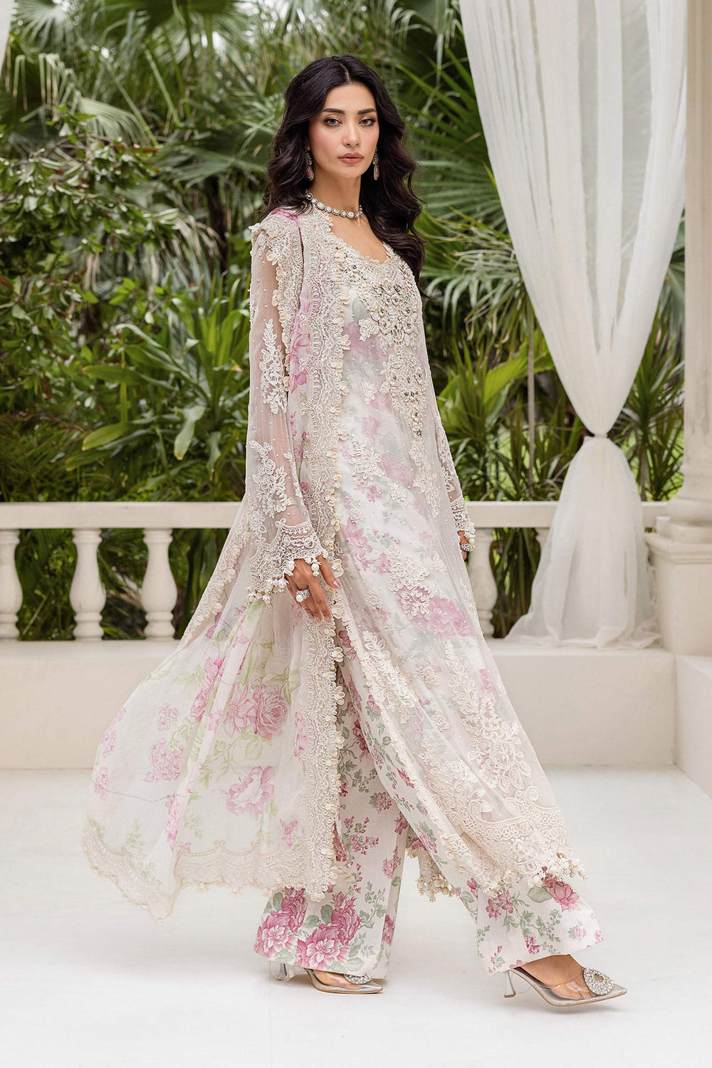 Maria.B Chiffons MPC-25-101 (Off White Rose)
